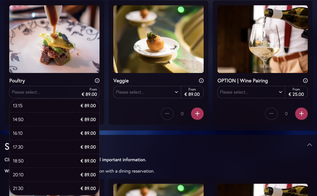 precio tomorrowland restaurant