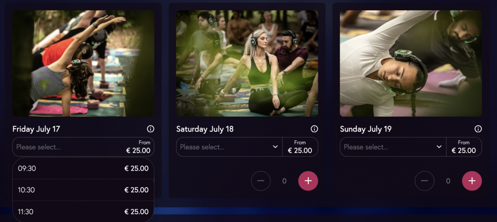 precios yoga tomorrowland