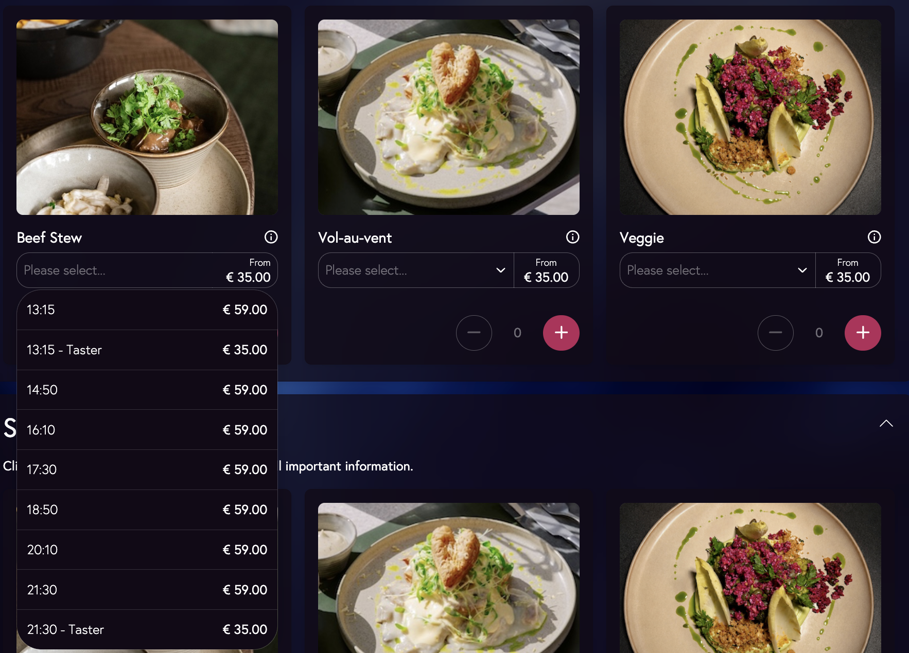 precio restaurantes tomorrowland