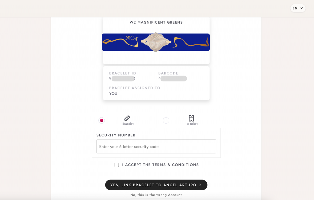 Cómo activar pulsera de Tomorrowland